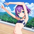 陸上少女、布少なめ。 11枚目