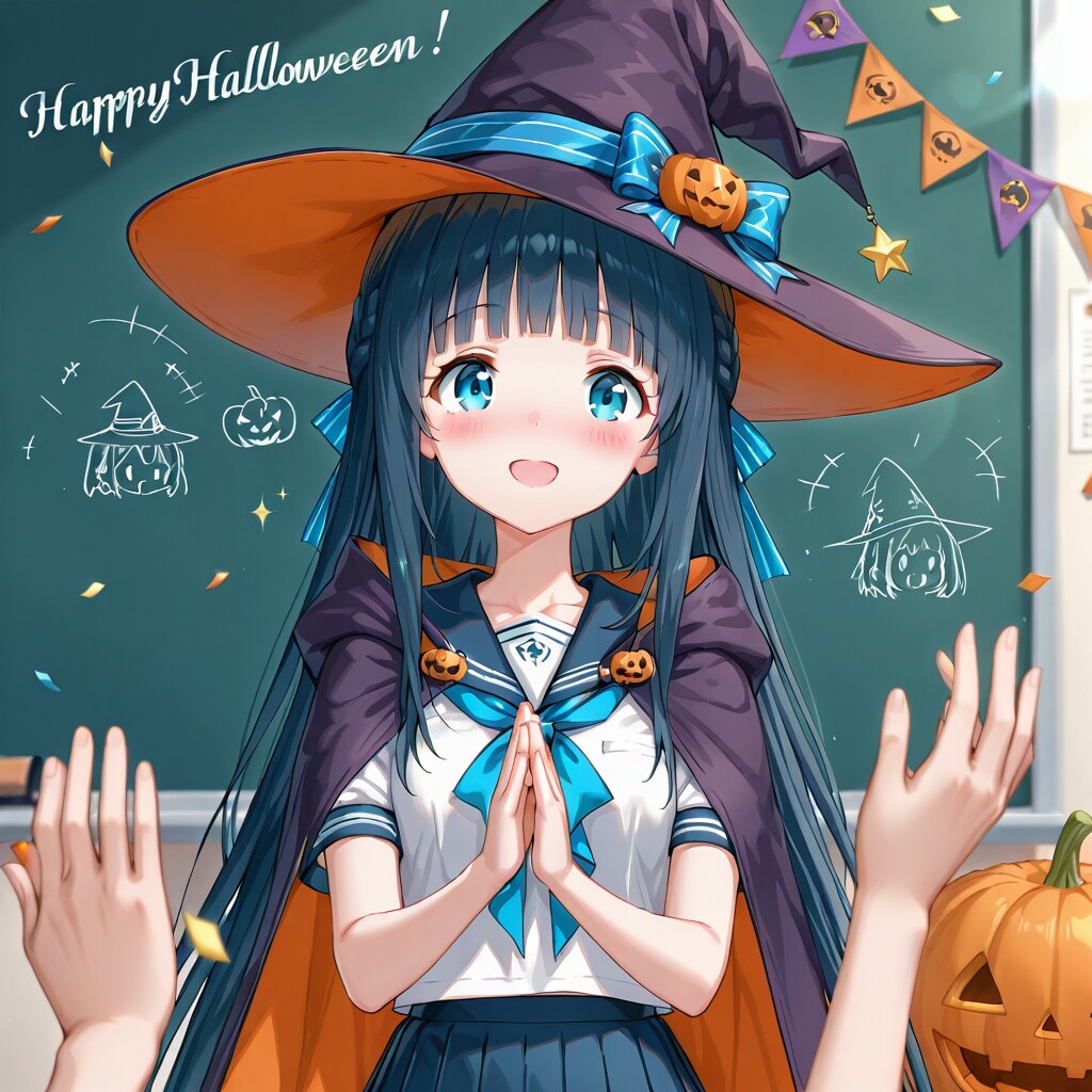 ハロウィン姿でHR