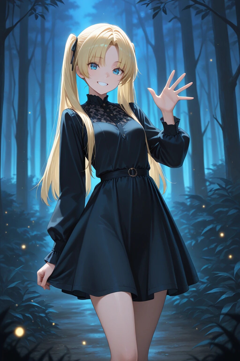 夜の森の邂逅者