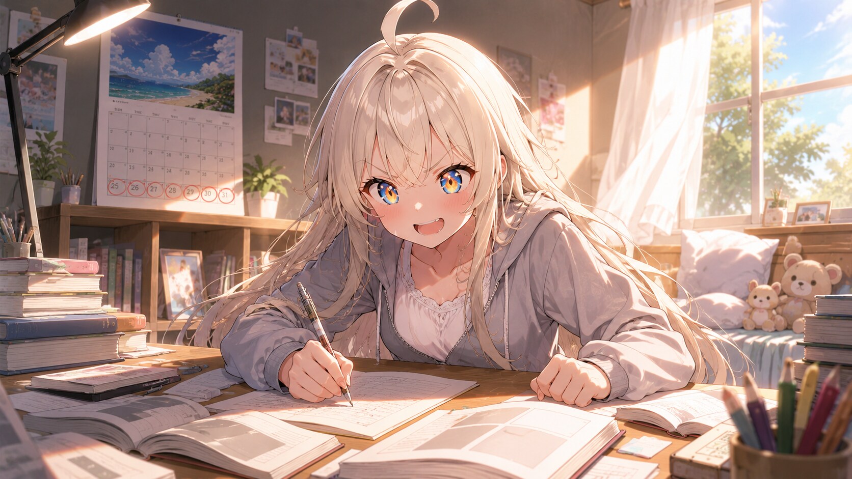 夏休み最終日の超限界バトル！ #修羅場こそ至高 | の人気AIイラスト・グラビア