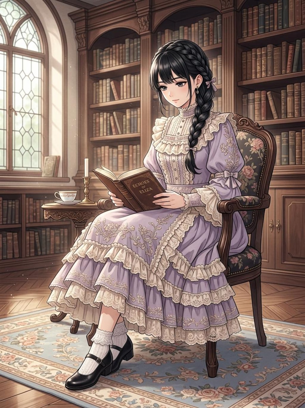 本を読む少女