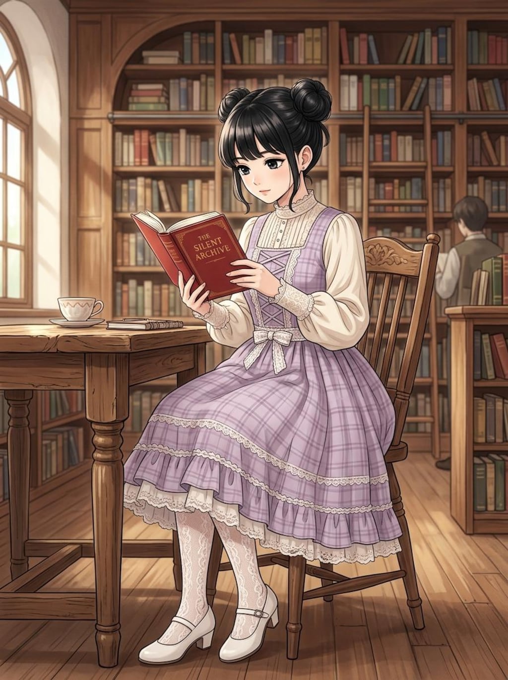 本を読む少女