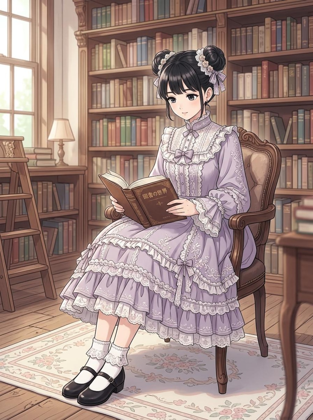 本を読む少女