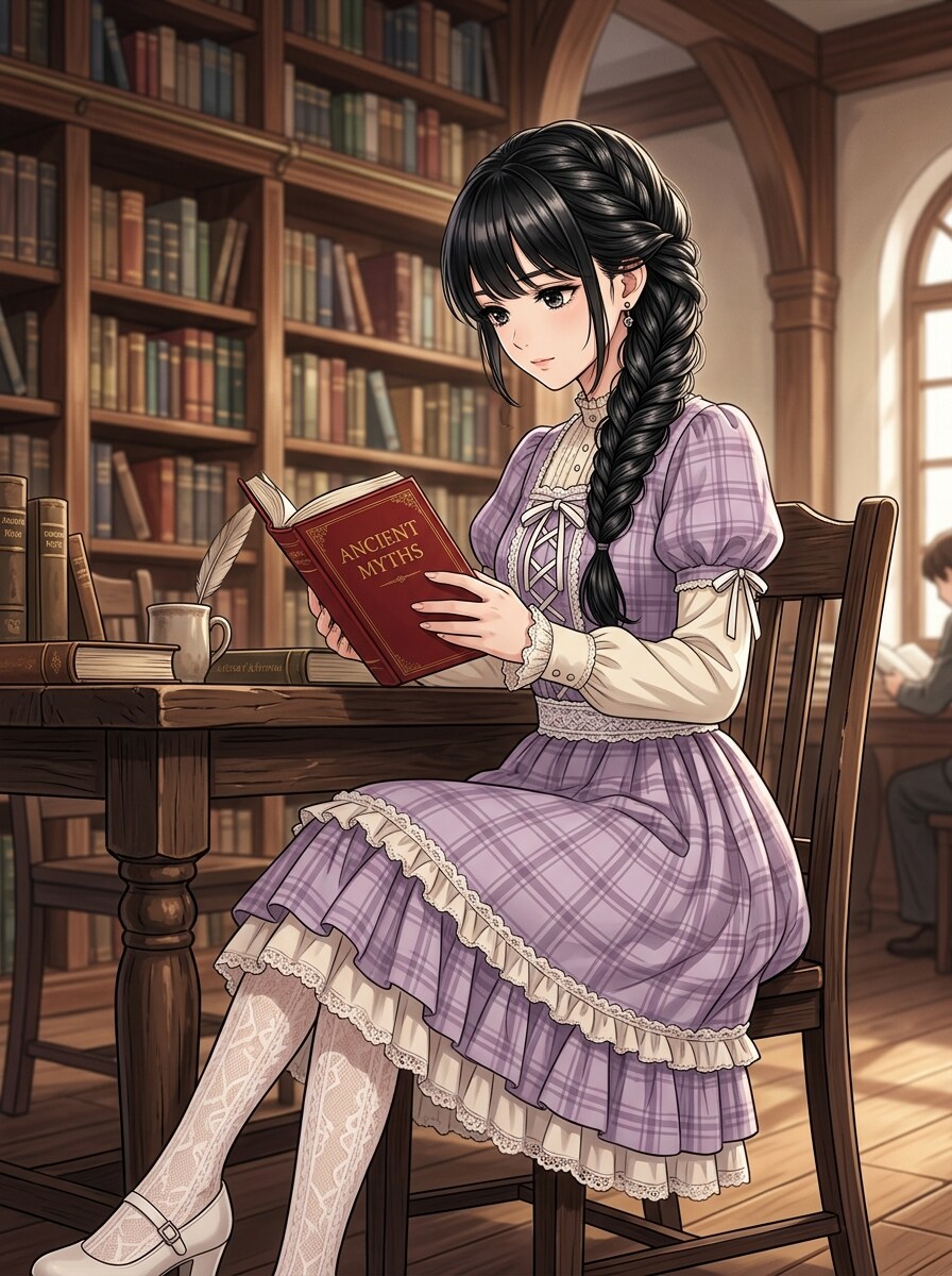 本を読む少女 | の人気AIイラスト・グラビア