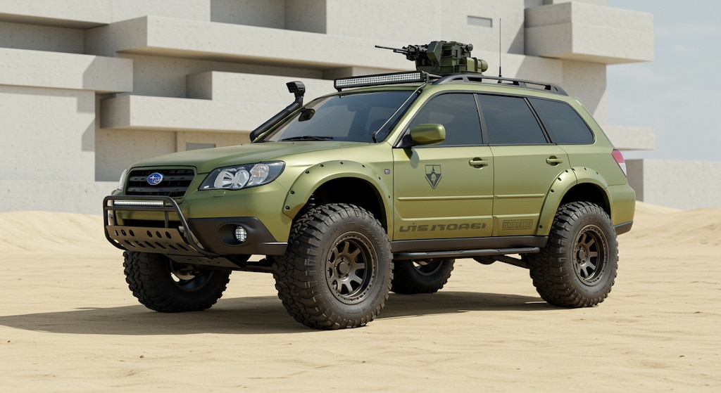 スバルレガシィアウトバック軍用車