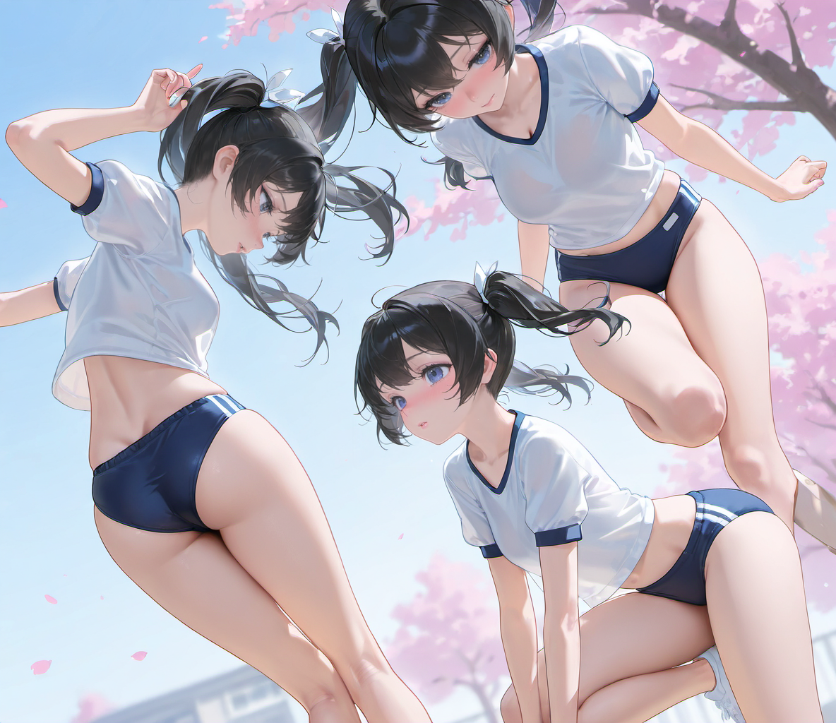 桜とブルマ