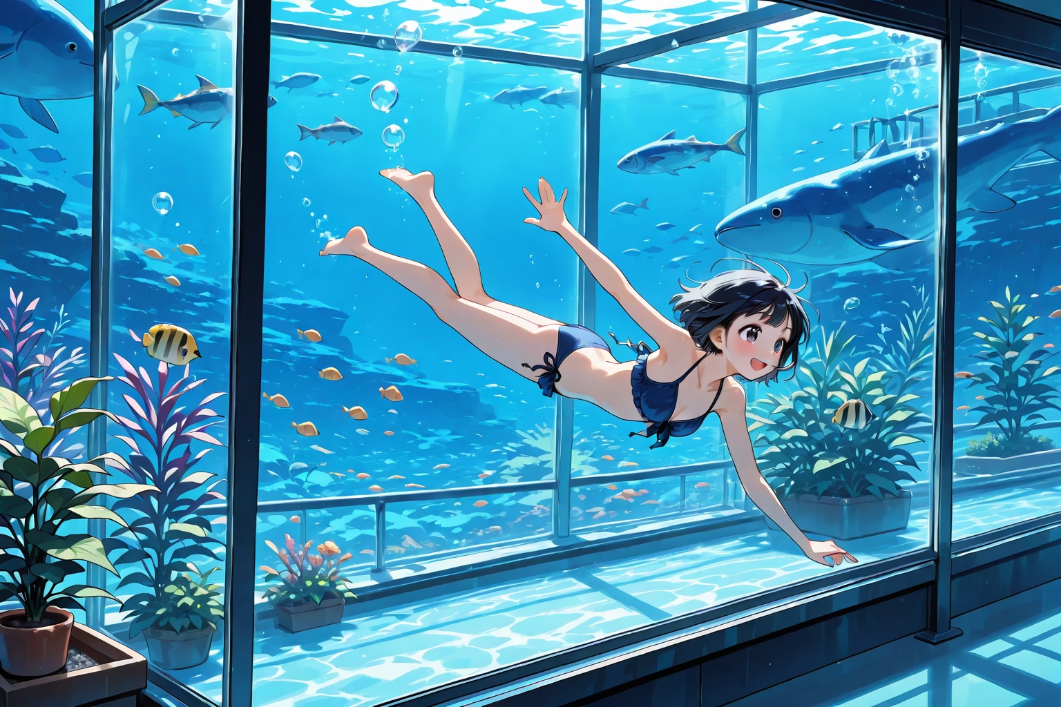 水中展示