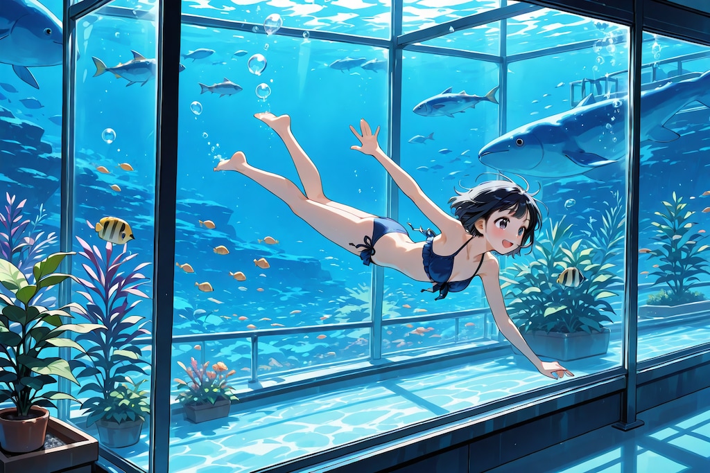 水中展示