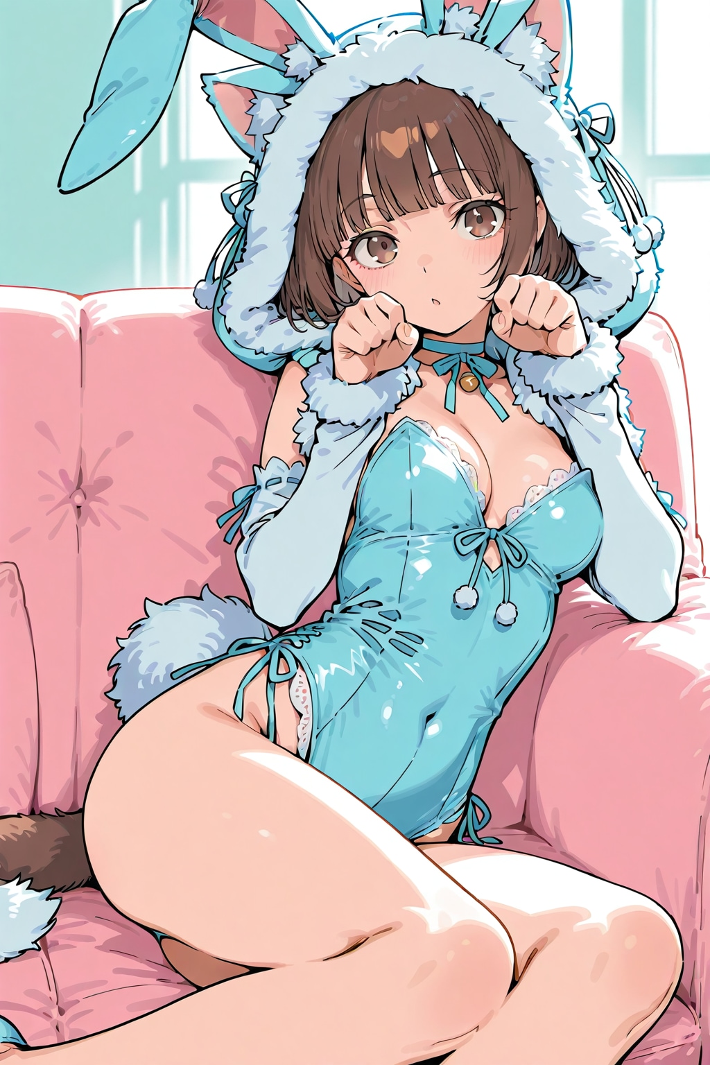 ウサ耳フード | の人気AIイラスト・グラビア