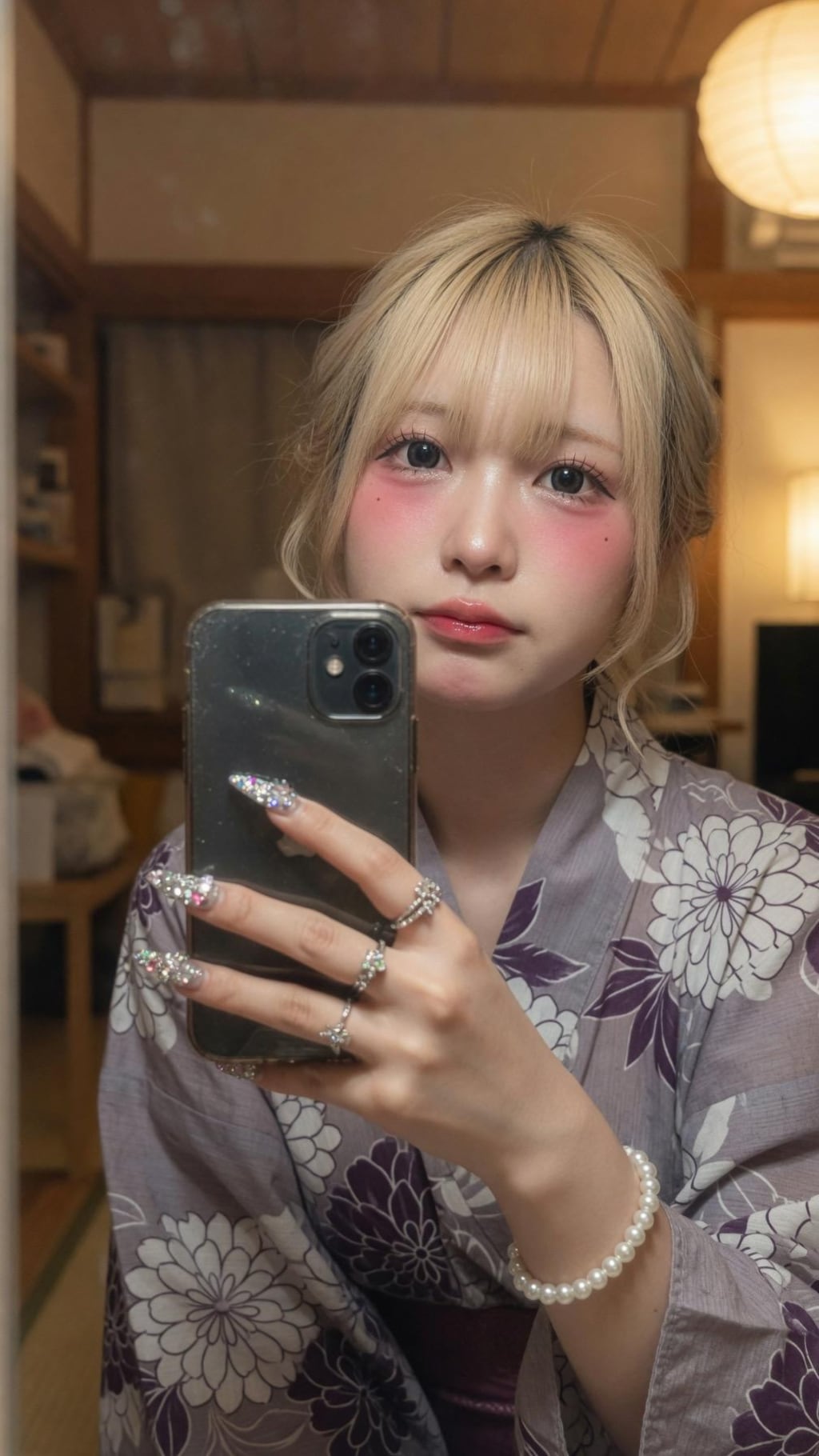 金髪ちゃん浴衣