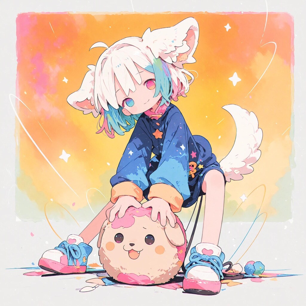 POP_GIRL “イヌ子と🏀ボール犬”