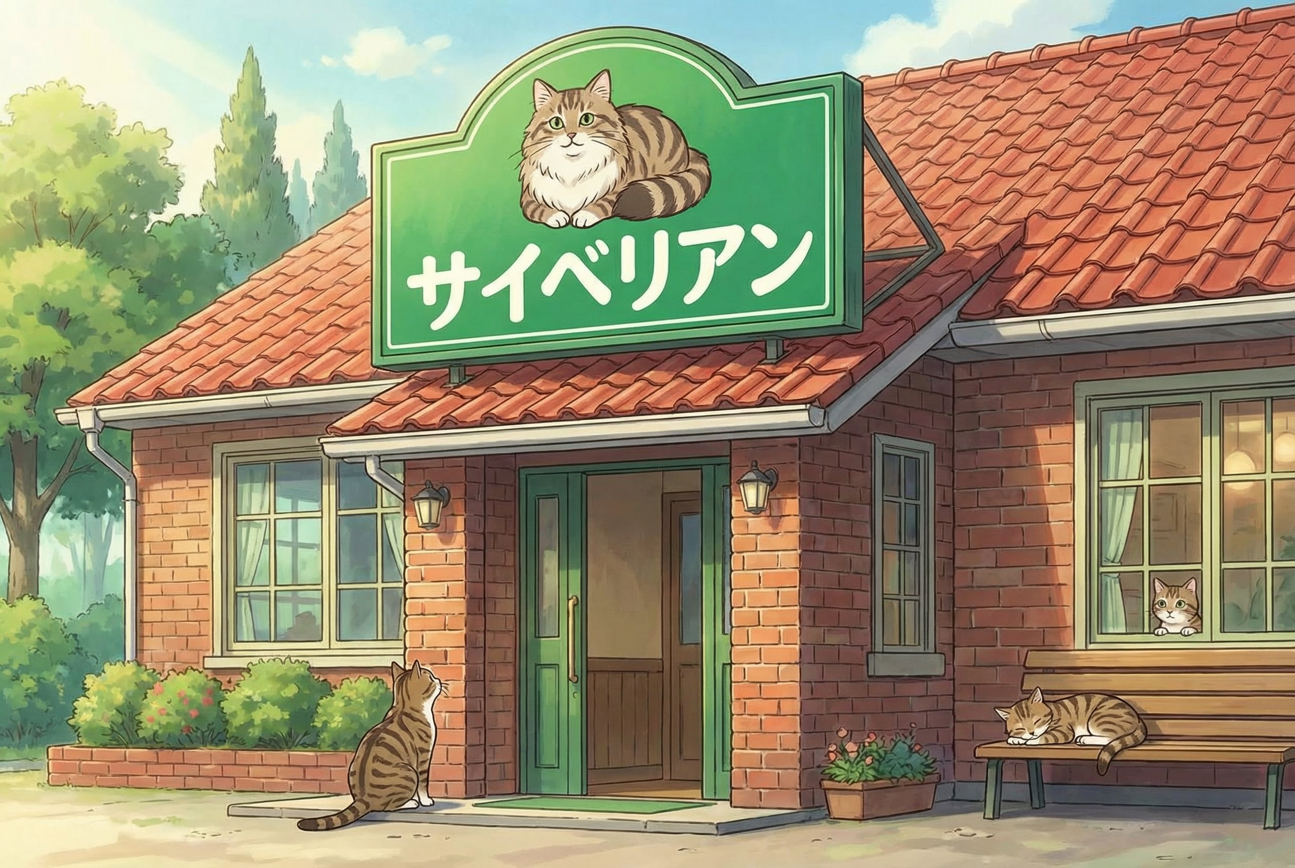 新ねこカフェ「サイベリアン」 | の人気AIイラスト・グラビア