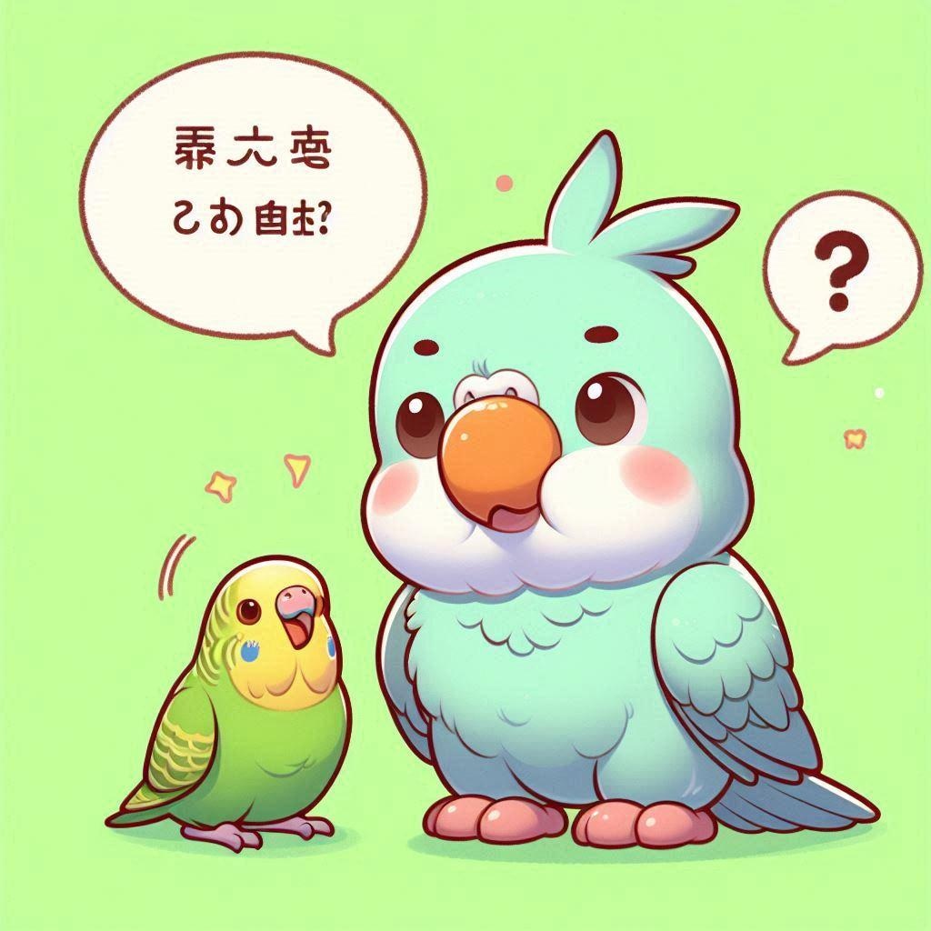 Dalle で喋るインコ