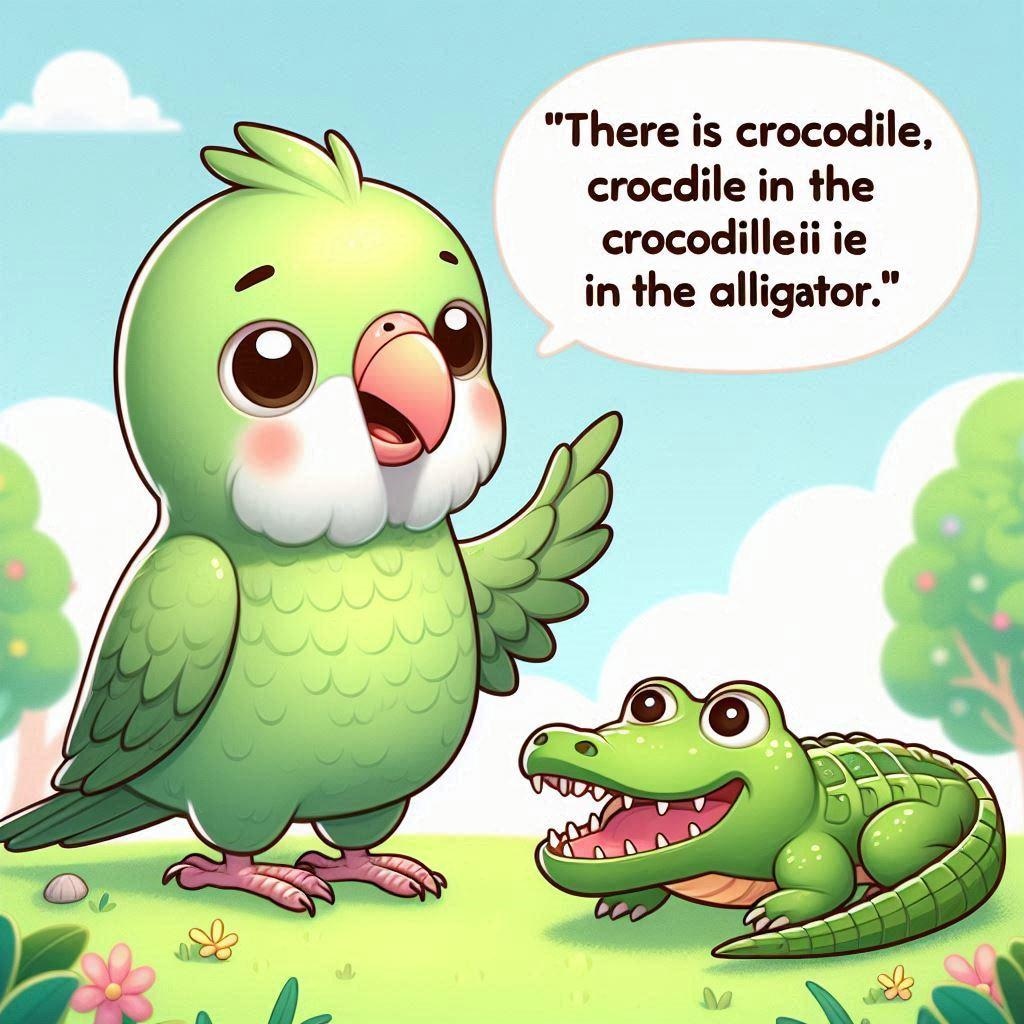 Dalle で喋るインコ