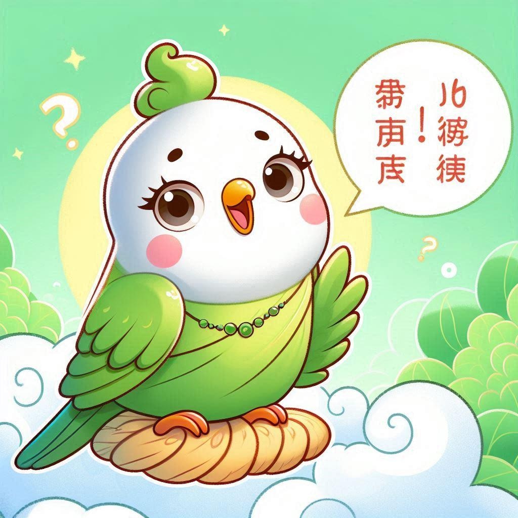 Dalle で喋るインコ