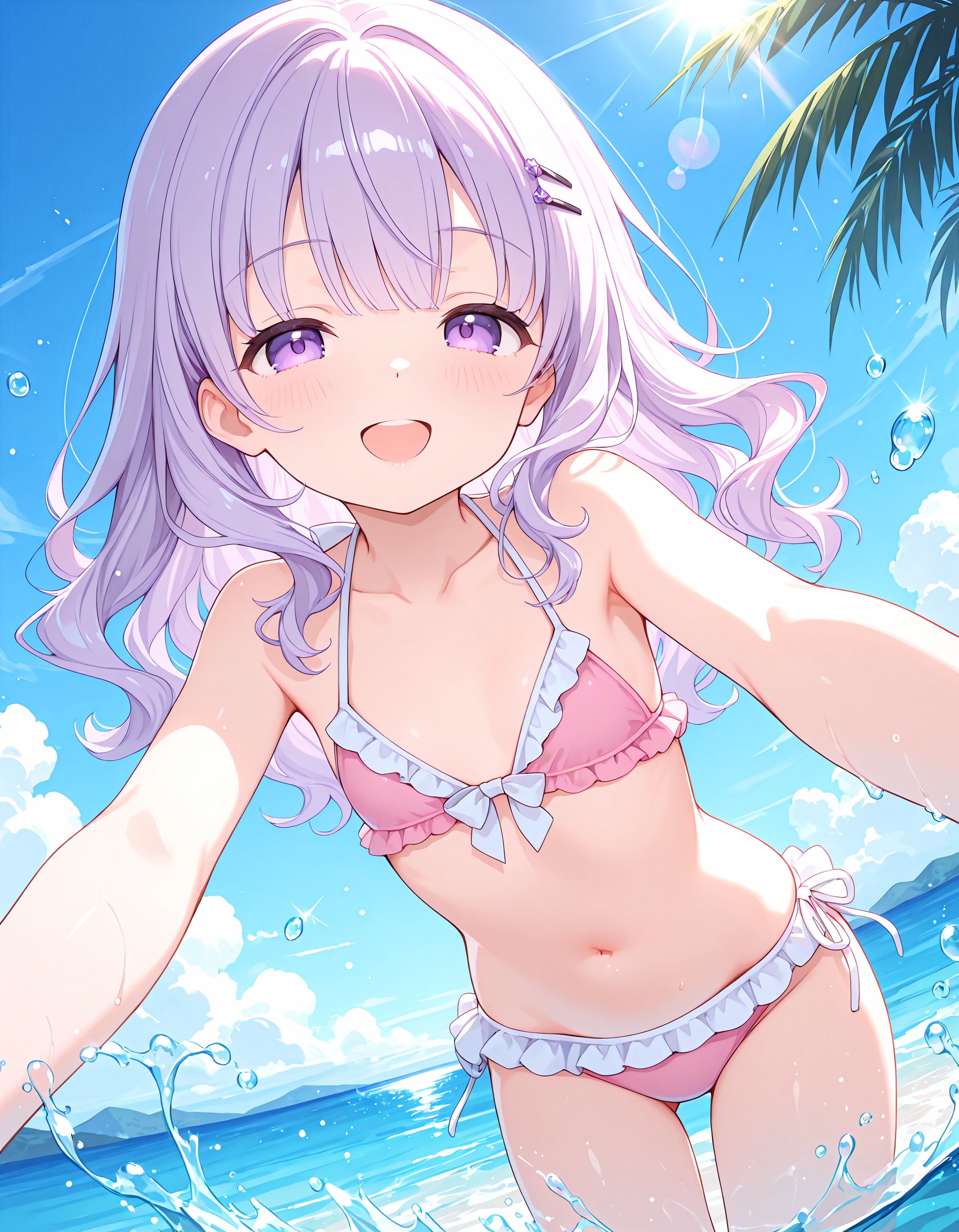 夏の海辺