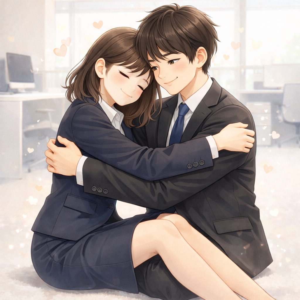 男女が向き合って座る