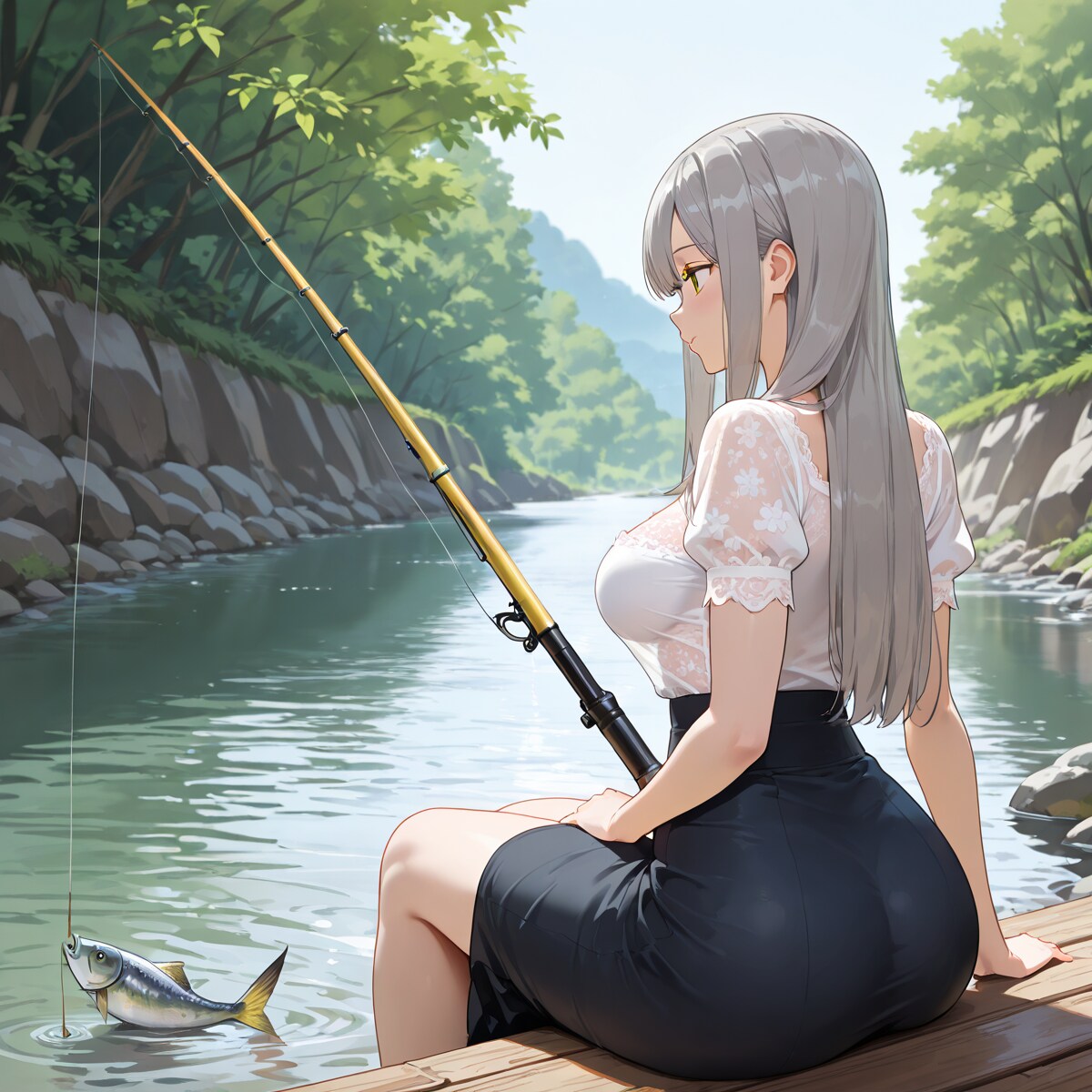 川釣り