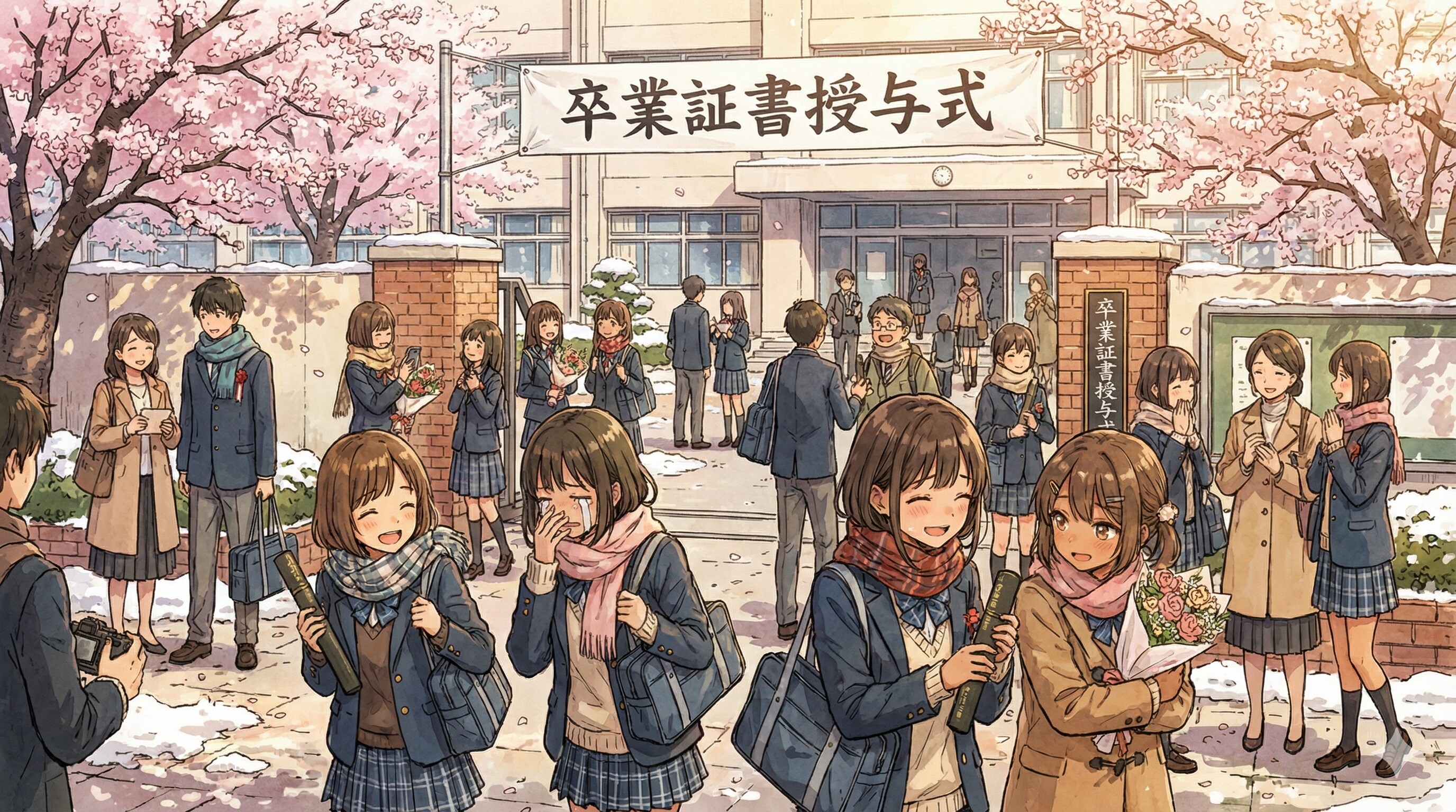 卒業 | の人気AIイラスト・グラビア