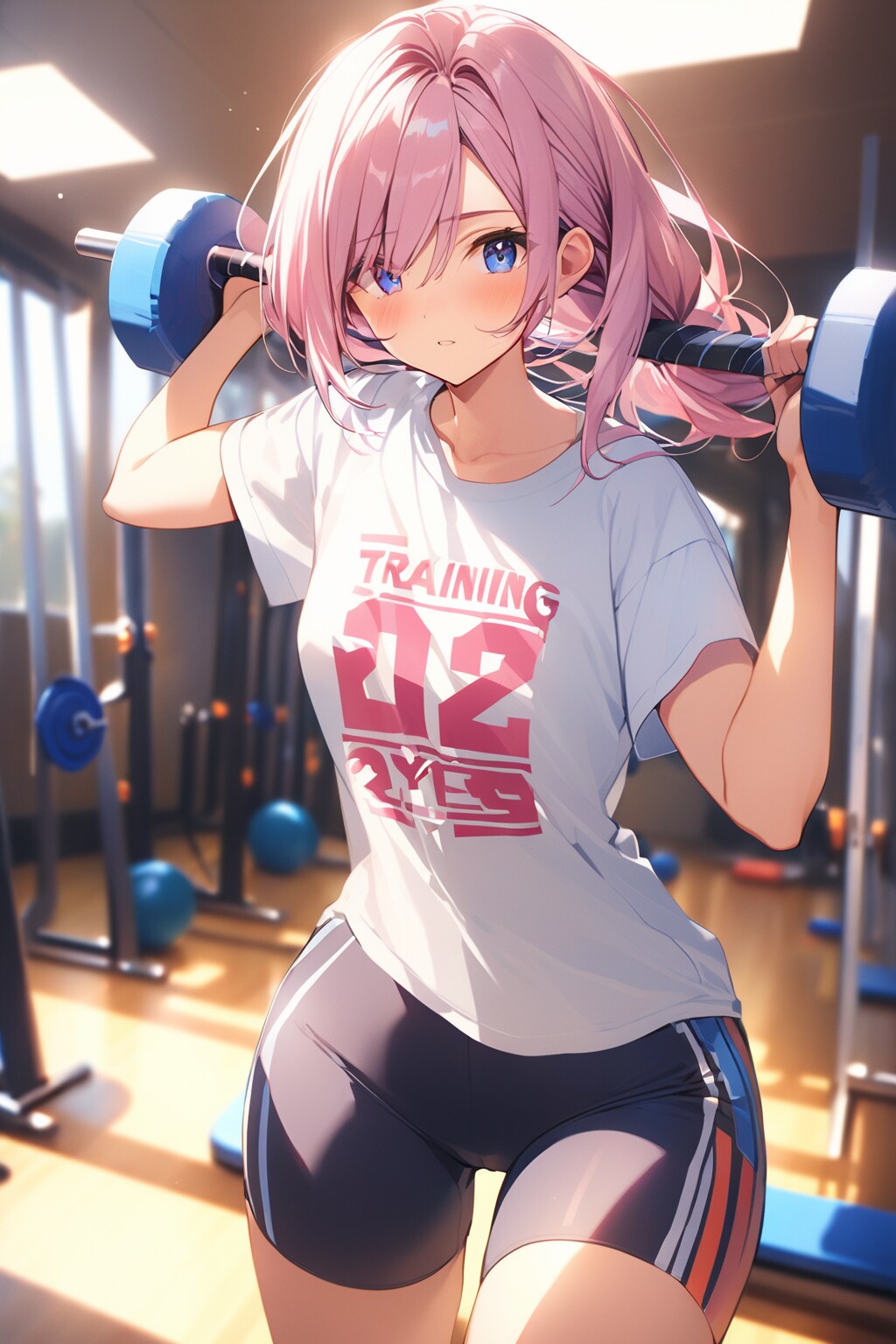 トレーニング中の女性 21歳
