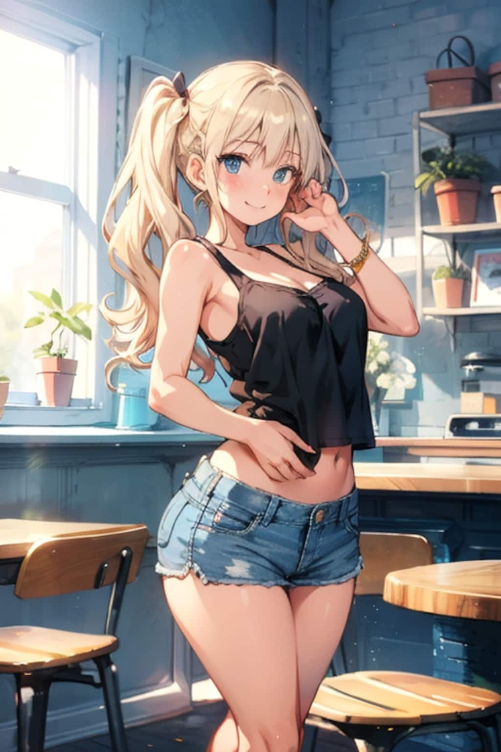 金髪ツインテール