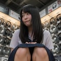 ヘッドホンと黒髪 3枚目