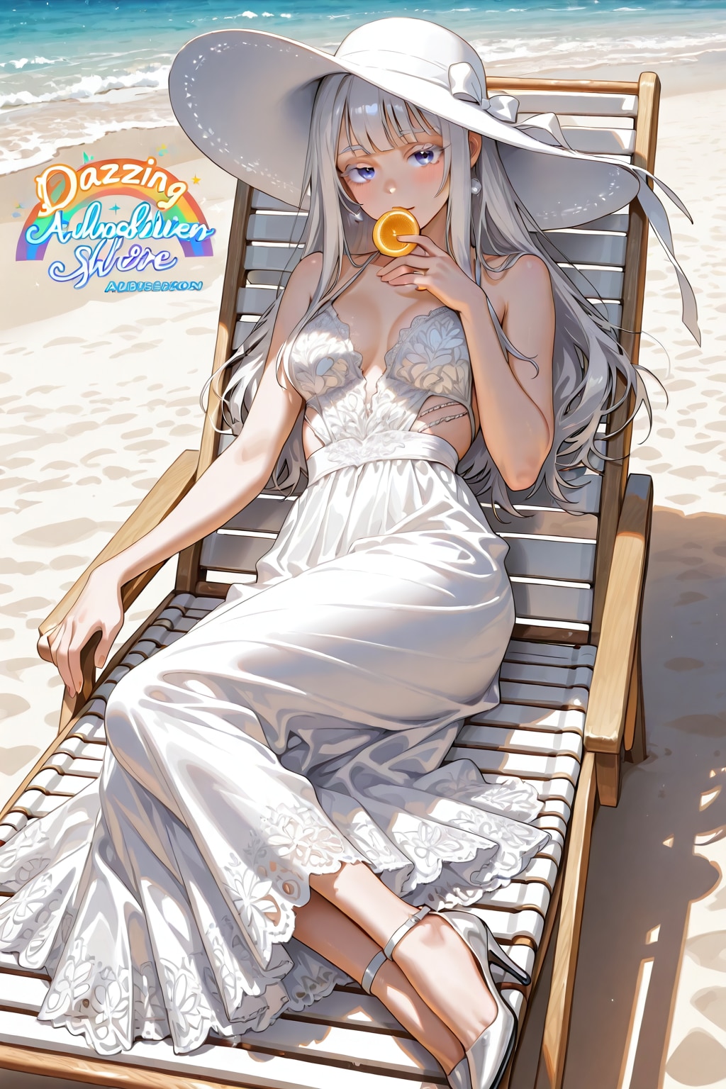 SSR(の文字は実現できなかった)の銀髪さん | の人気AIイラスト・グラビア