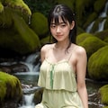 川で涼む No.1 5枚目