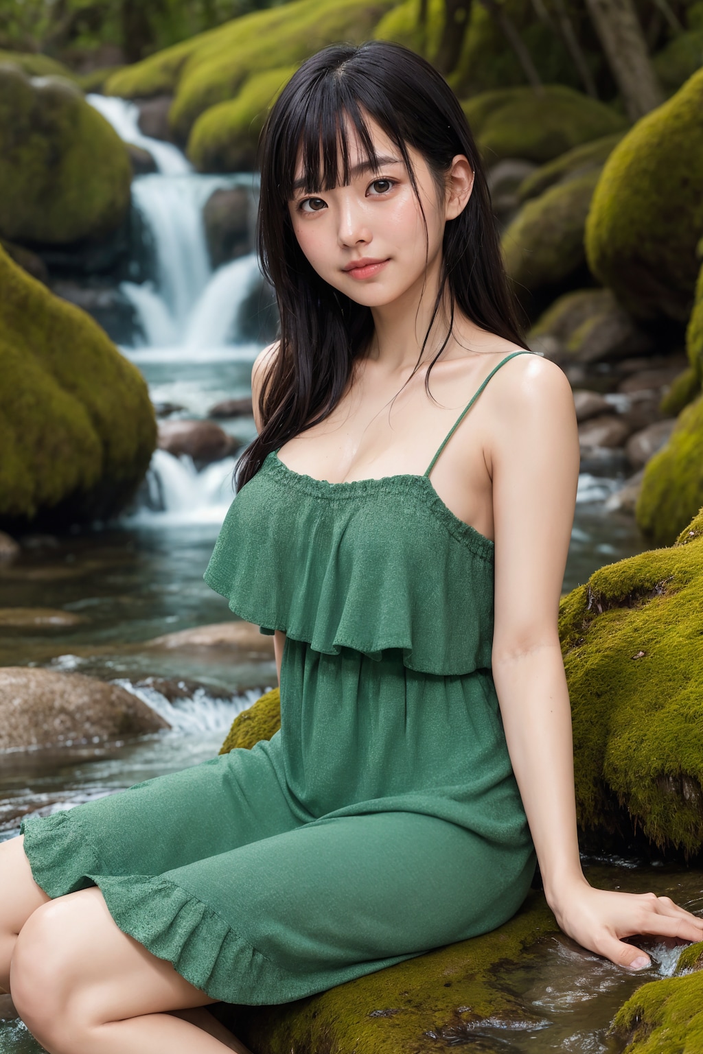 川で涼む No.1