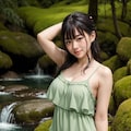 川で涼む No.1 3枚目