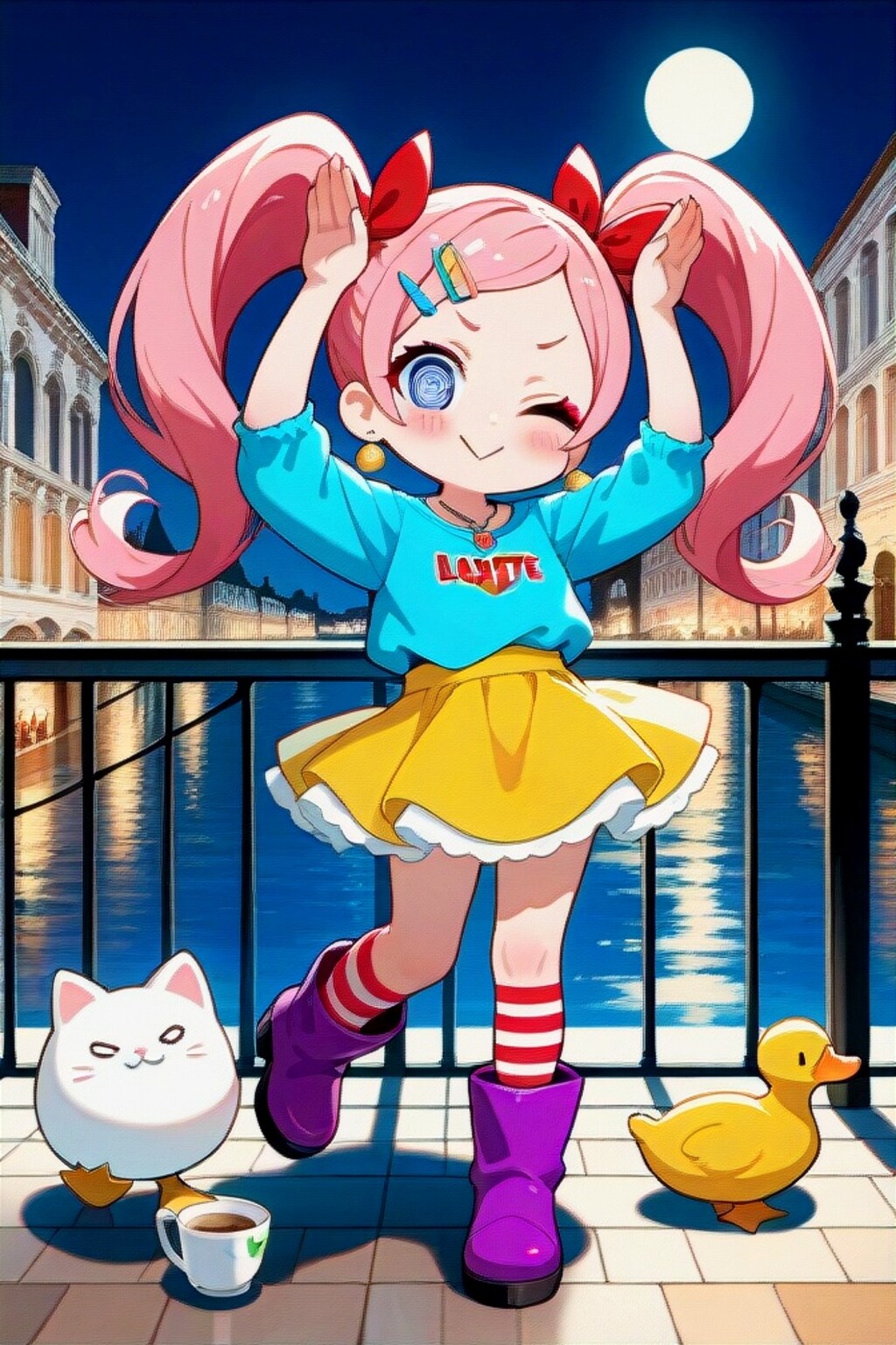 ツインテールのピンク髪ちゃん