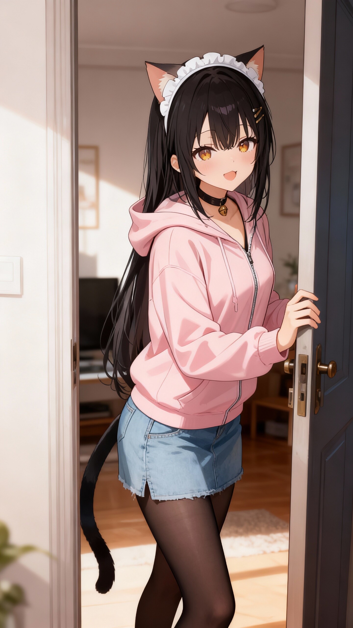 構って欲しいネコミミちゃん