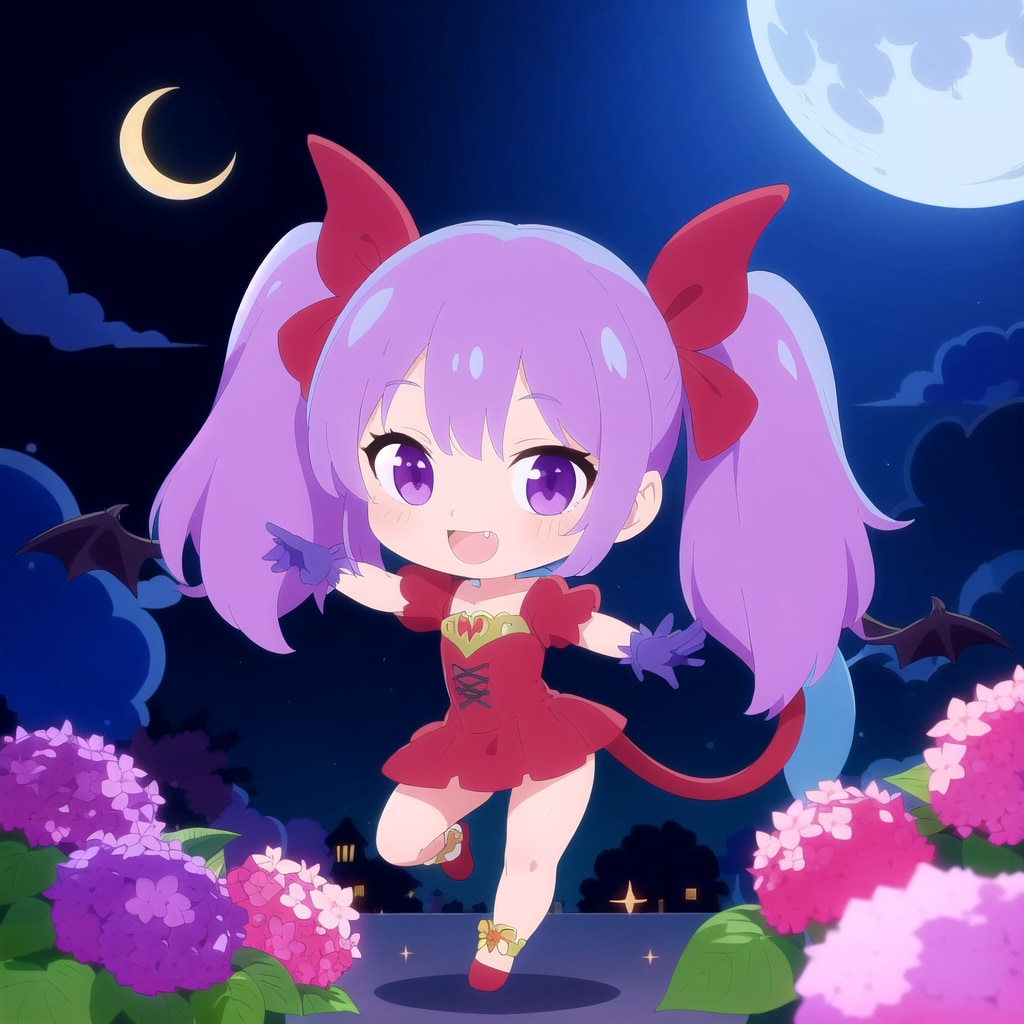 ヴァンパイアの紫髪ちゃん