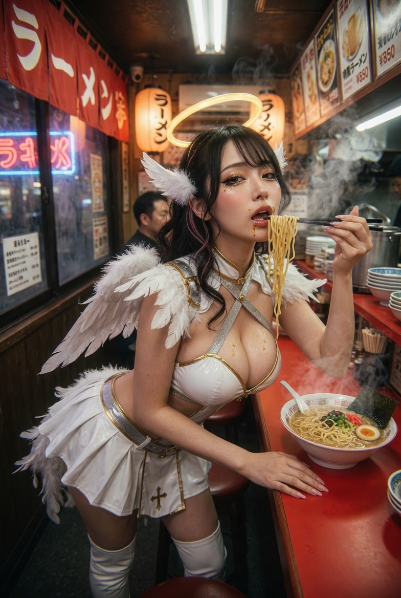 人間社会にまみれた天使