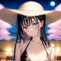夜桜と葵さん 2枚目