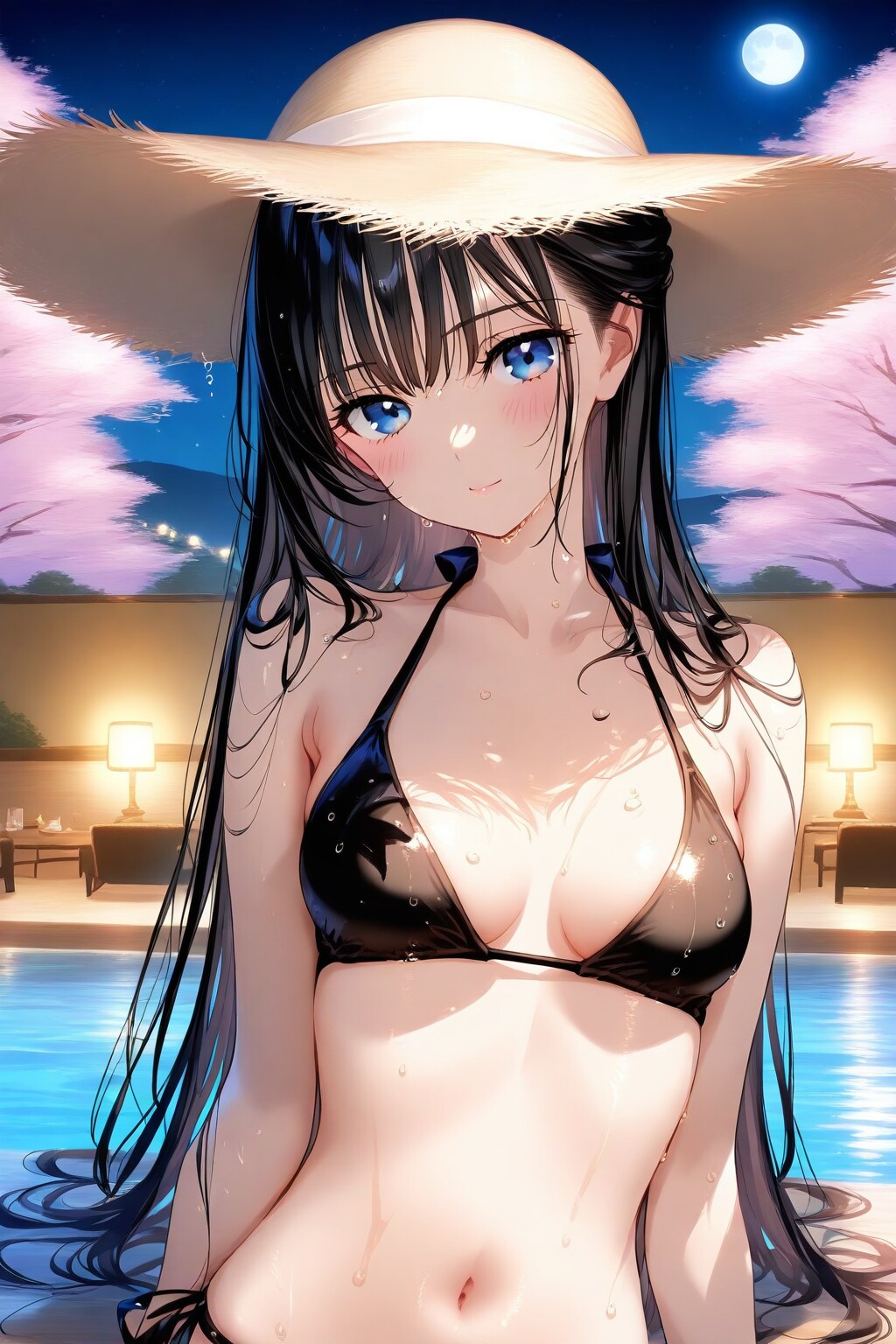 夜桜と葵さん