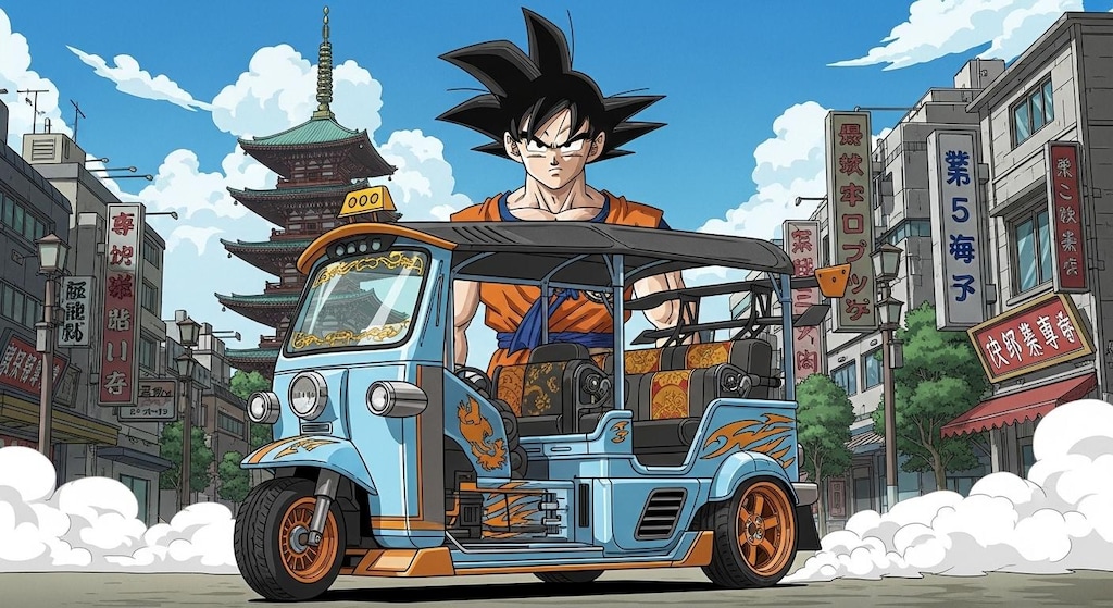 孫悟空とオート三輪