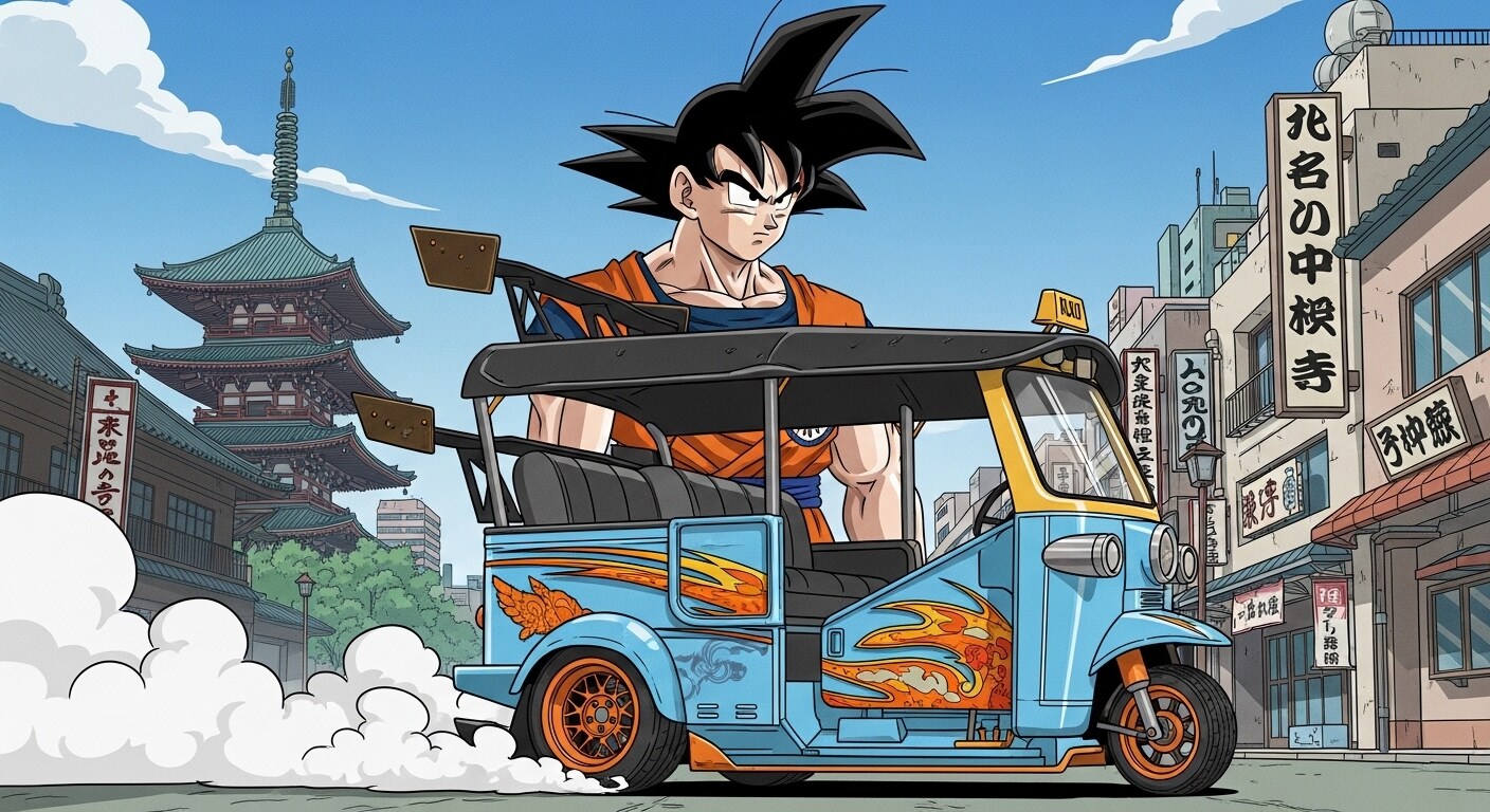 孫悟空とオート三輪 | の人気AIイラスト・グラビア