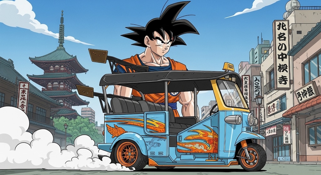 孫悟空とオート三輪