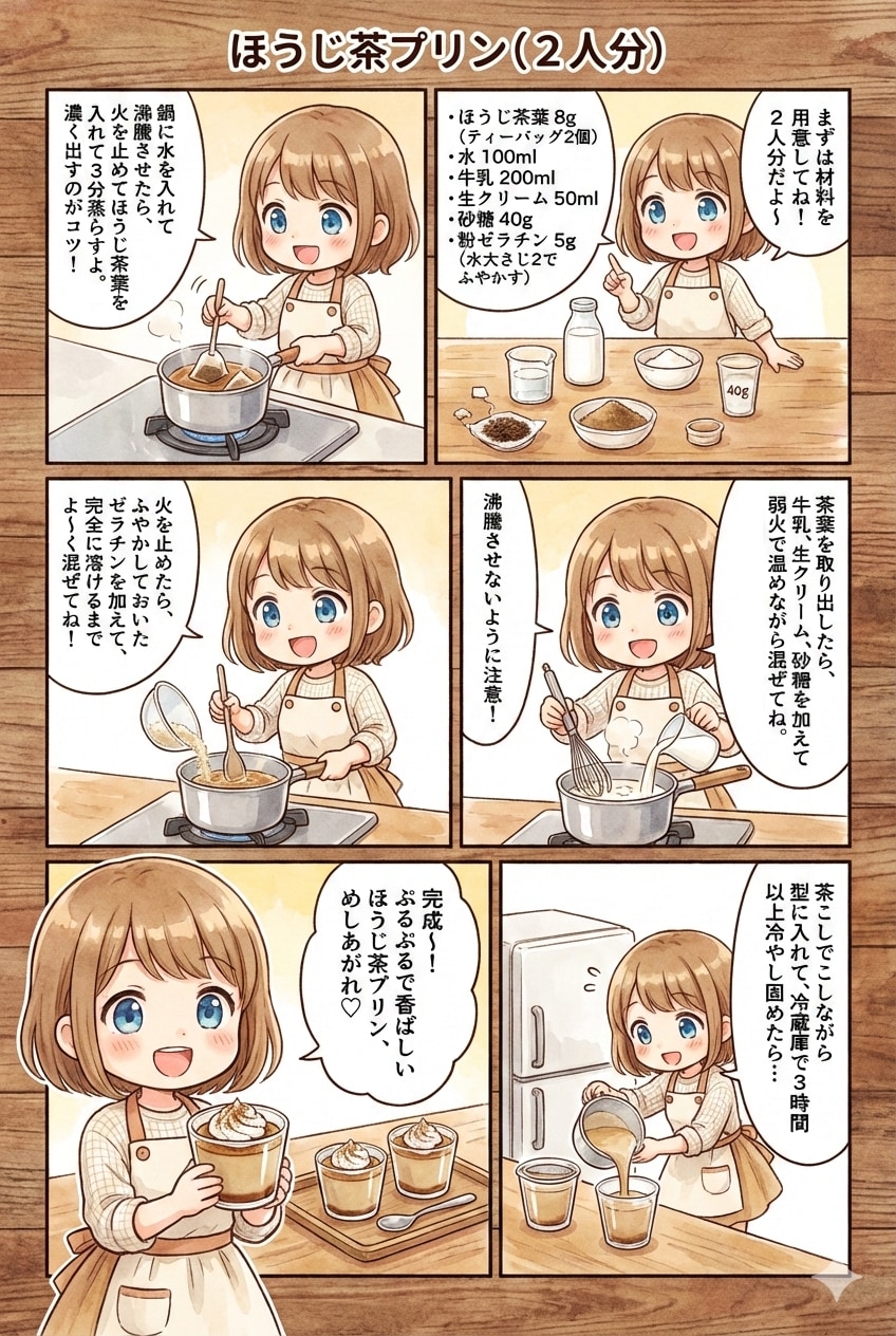 ほうじ茶プリン | の人気AIイラスト・グラビア