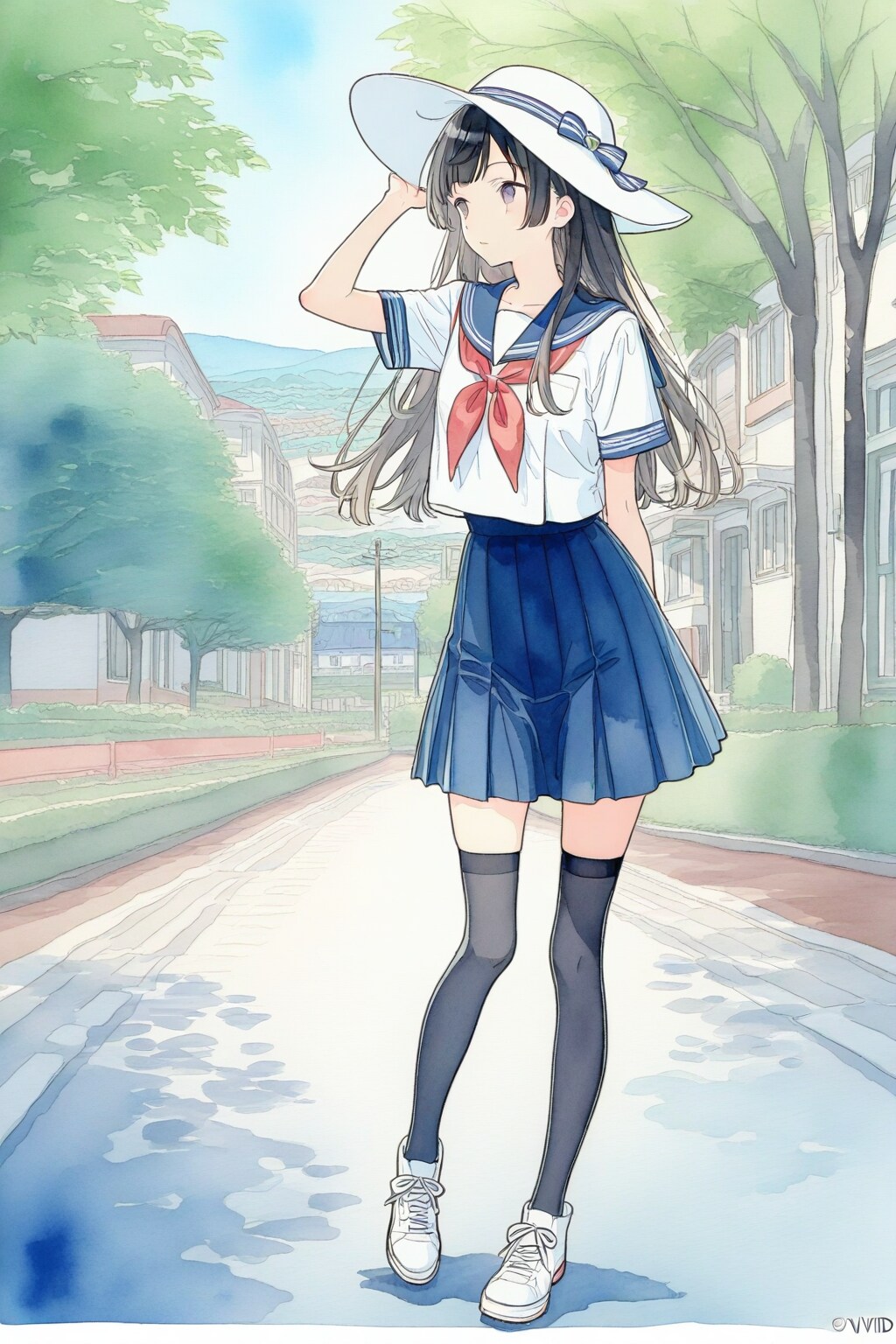 散歩中 | の人気AIイラスト・グラビア