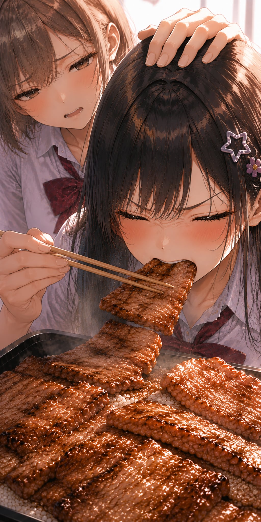 夏音さん食らいつく
