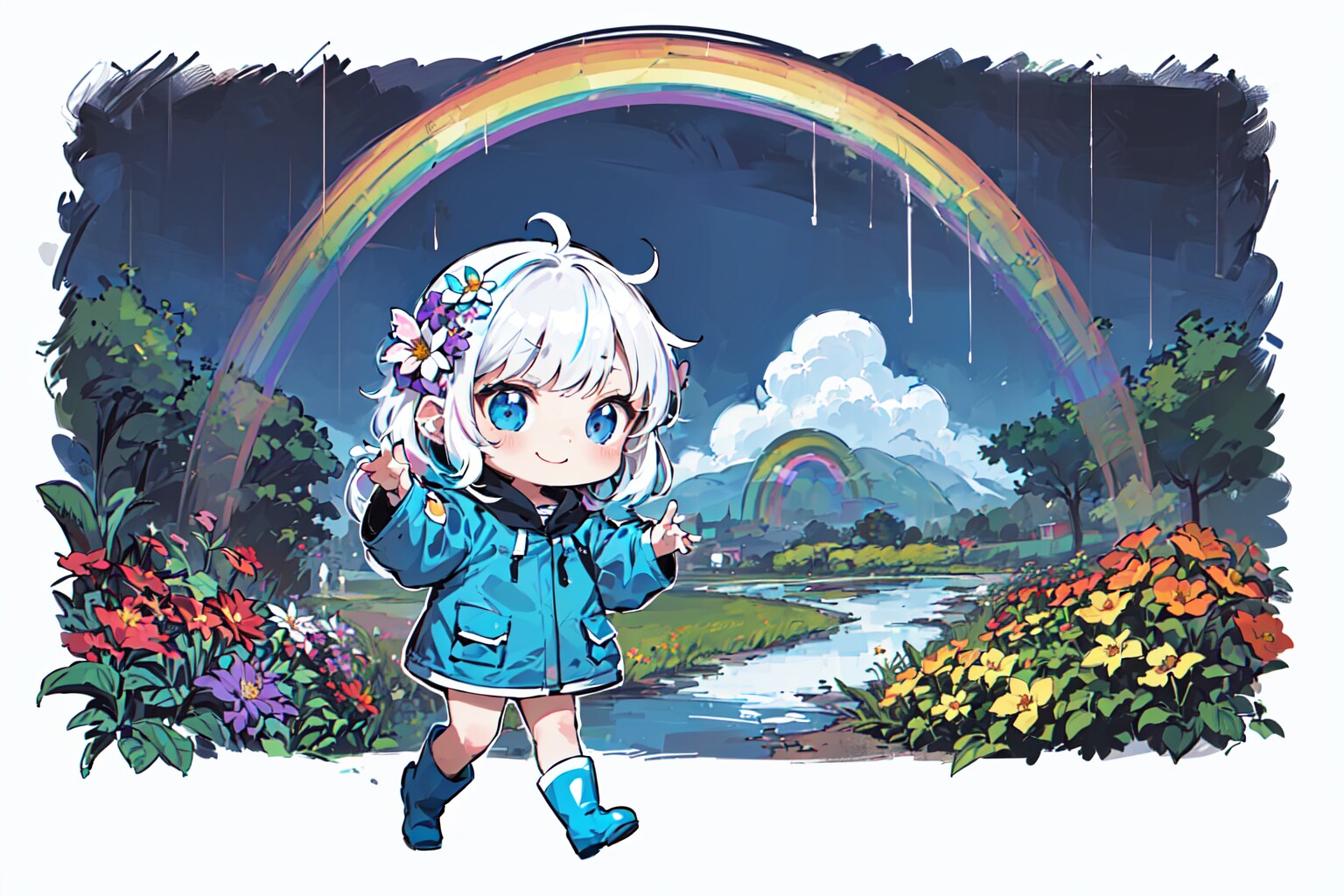 雨でもウキウキ♪
