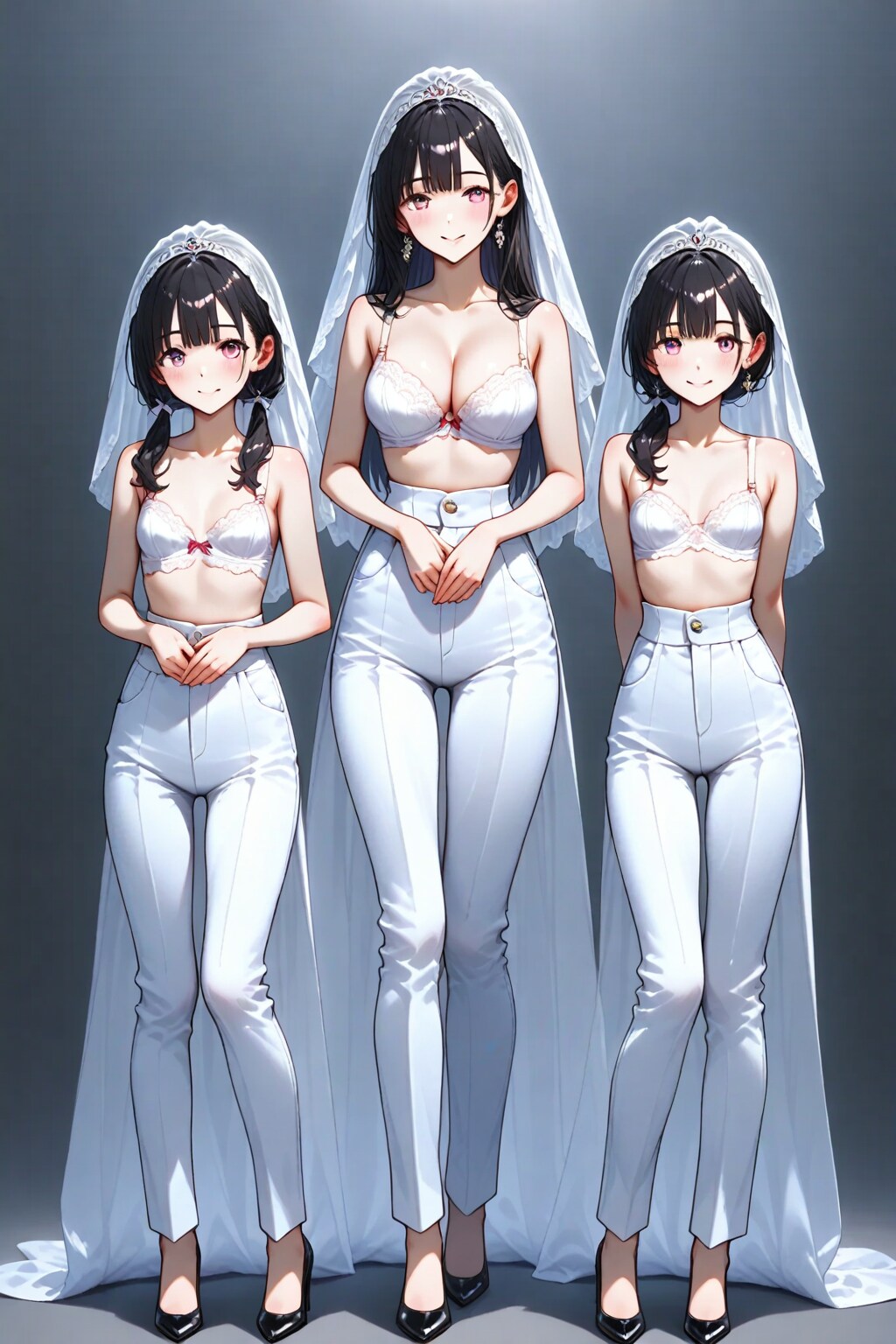 三人揃ってかっこよすぎて可愛すぎる花嫁