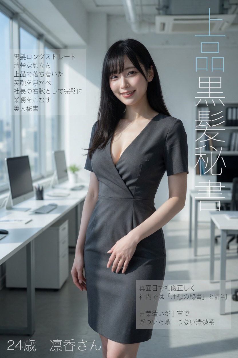 上品黒髪秘書