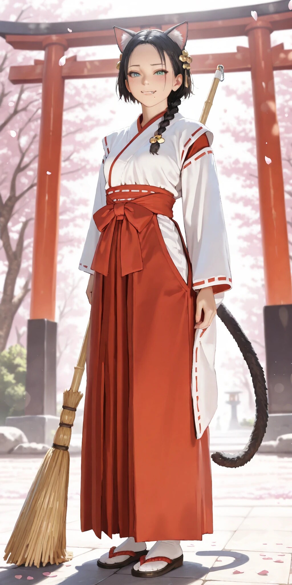 黒猫娘の「蒼那」（あおな）です