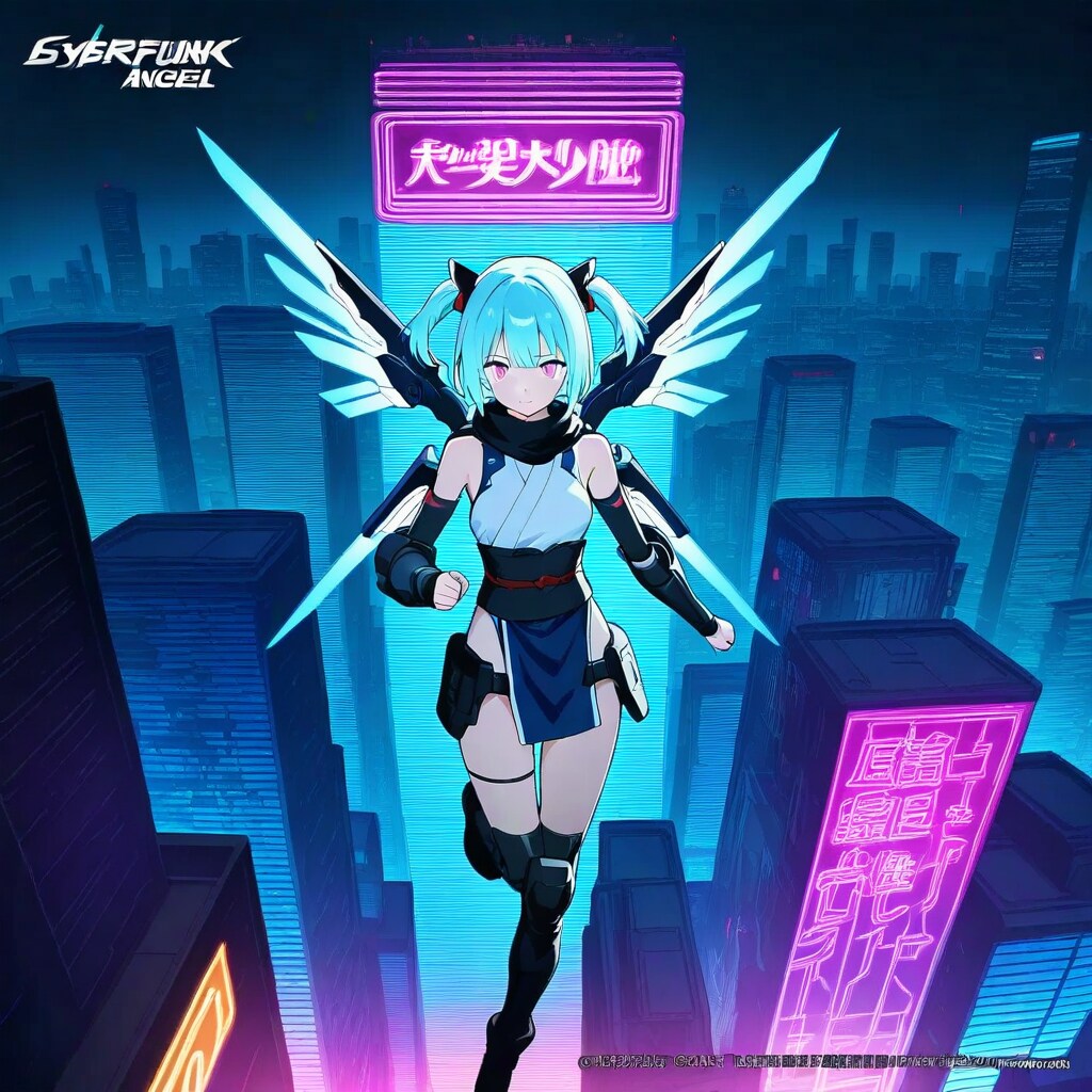 サイバーパンク現代忍者メカ天使250808