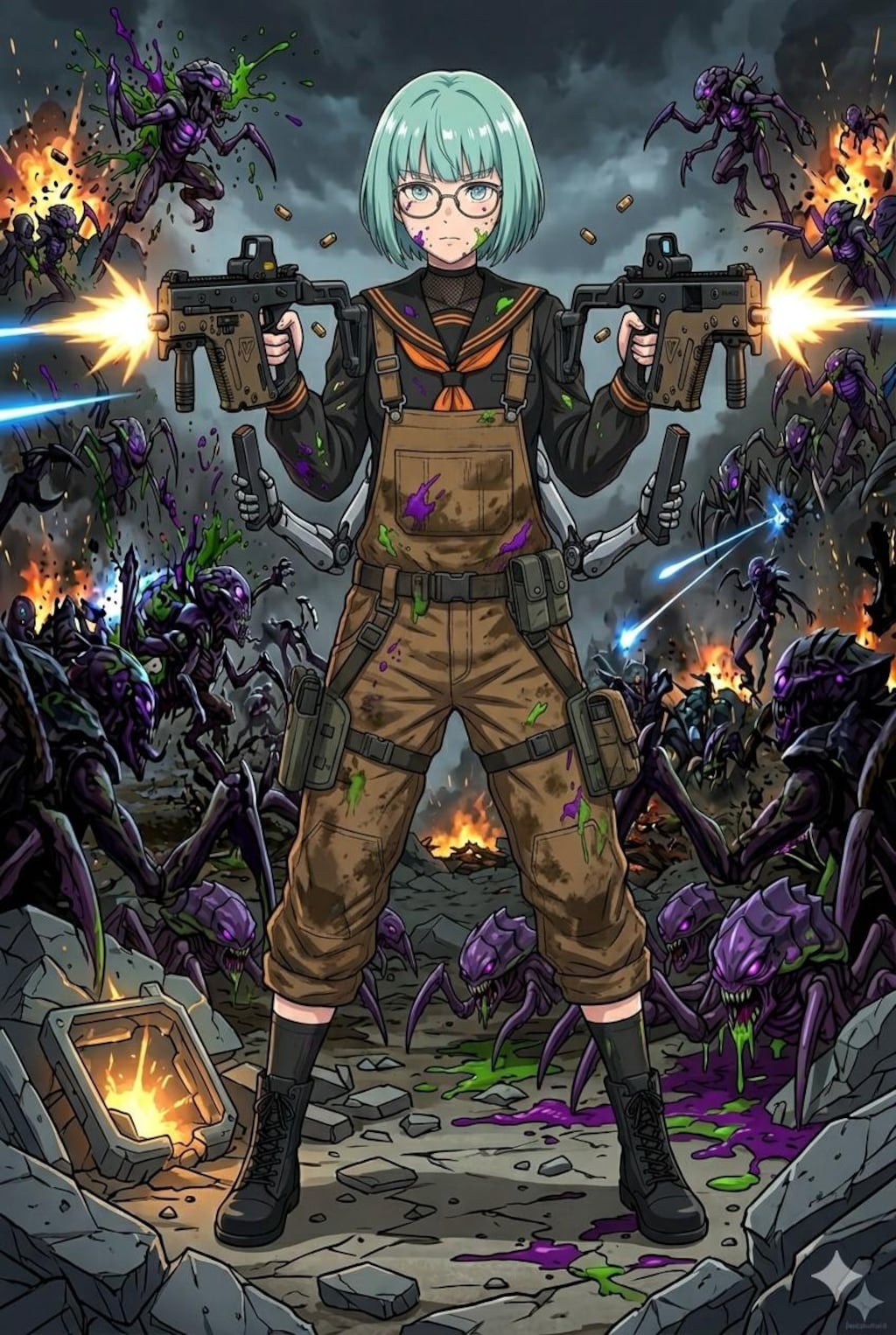 小説 曇天ディストピア 外伝　　　　　　　　　　　　　　　　『赤と、油と、ハインドと』