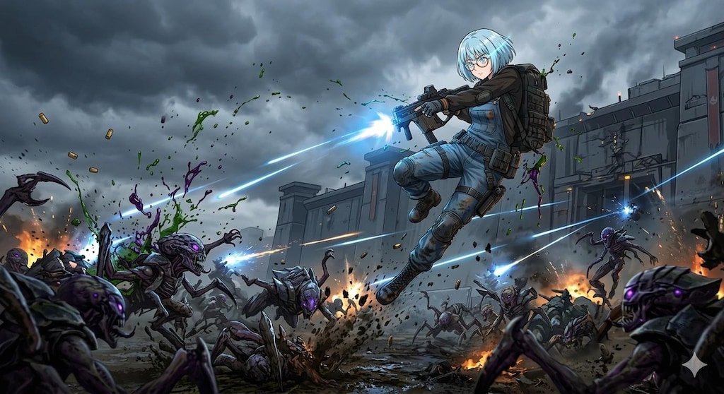 小説 曇天ディストピア 外伝　　　　　　　　　　　　　　　　『赤と、油と、ハインドと』