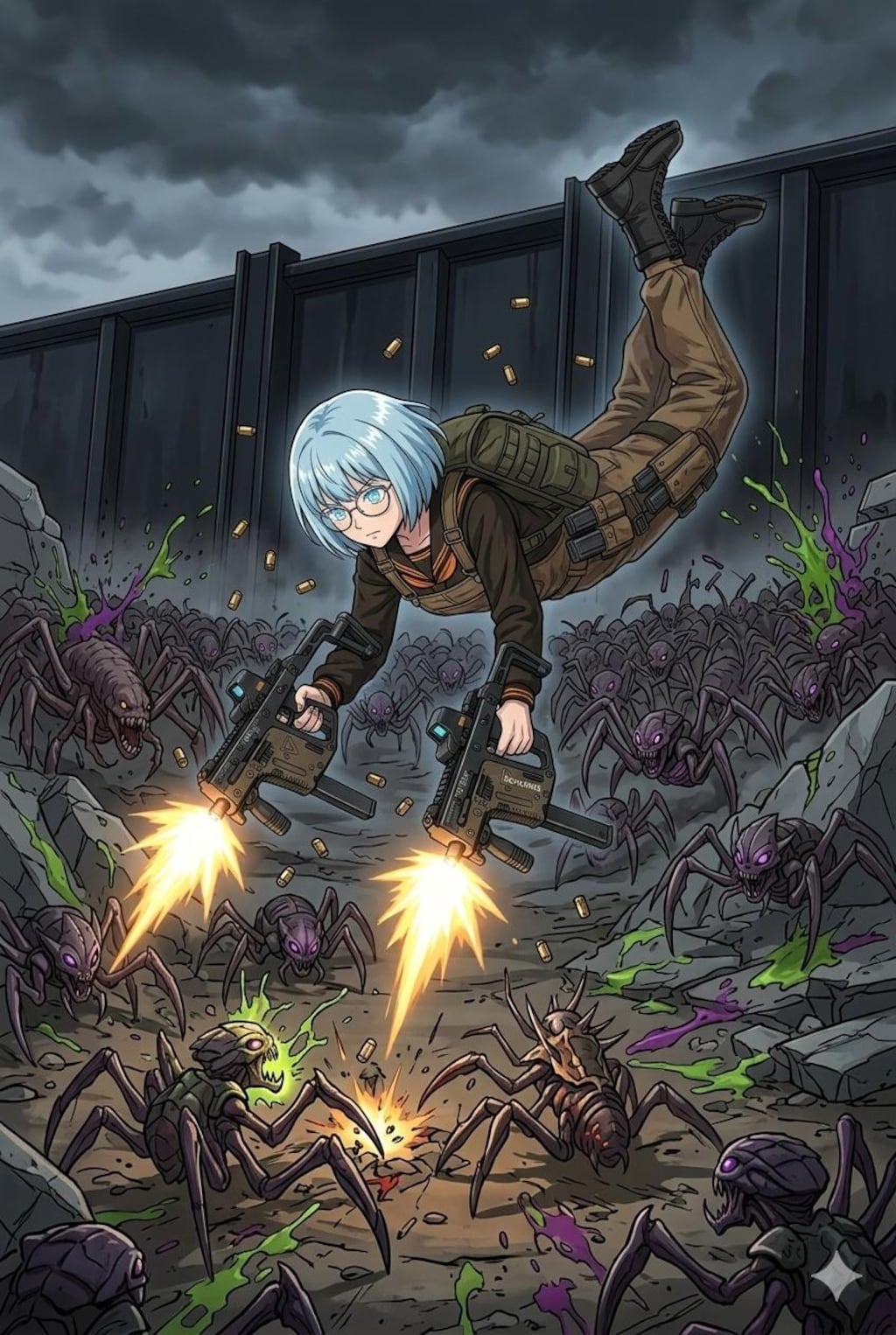 小説 曇天ディストピア 外伝　　　　　　　　　　　　　　　　『赤と、油と、ハインドと』